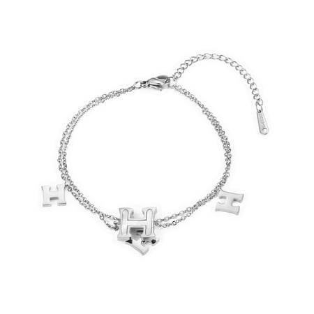 اسوارة نسائية باللون فضي