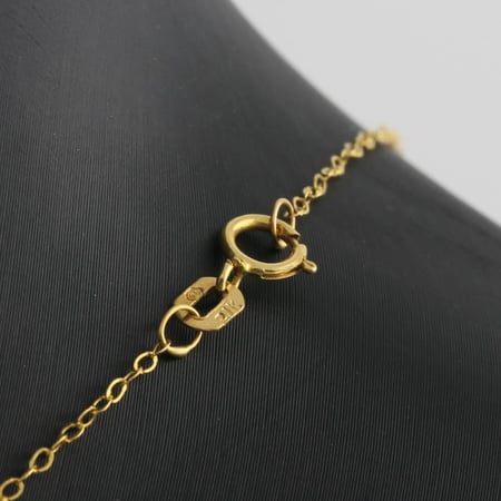 عقد ذهب حرف R صغير - عيار 21