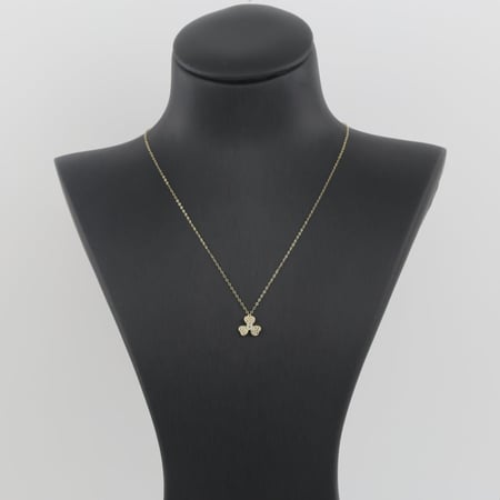 عقد ذهب مستوحى من الطبيعة - عيار 18