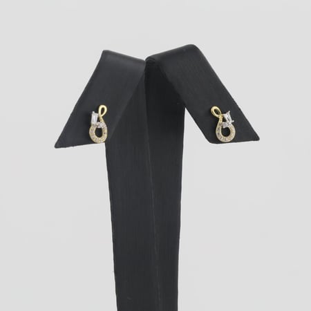 حلق ذهب موسيقي فاتن - عيار 18