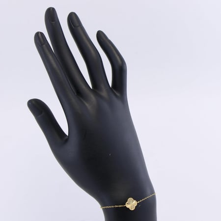 اسوارة ذهب زهرة ناعمة   - عيار 21