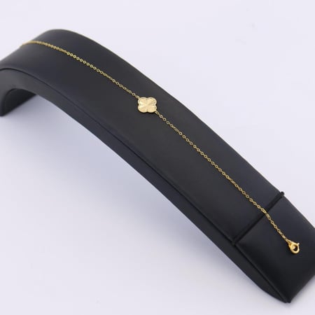 اسوارة ذهب زهرة ناعمة   - عيار 21