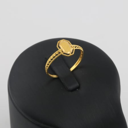 طقم ذهب هندسي كلاسيكي - عيار 21