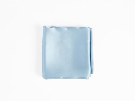 طقم وسادة حرير ازرق فاتح عدد القطع 3