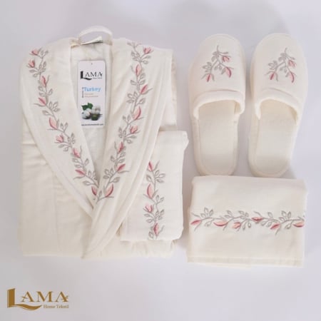 نفر قطن ناعم نقش LISBONطقم