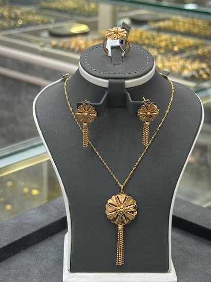 هاف ست لازوردي 21k