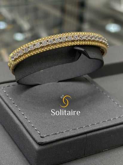 سوارة ايطالية تصميم الالماس 18k