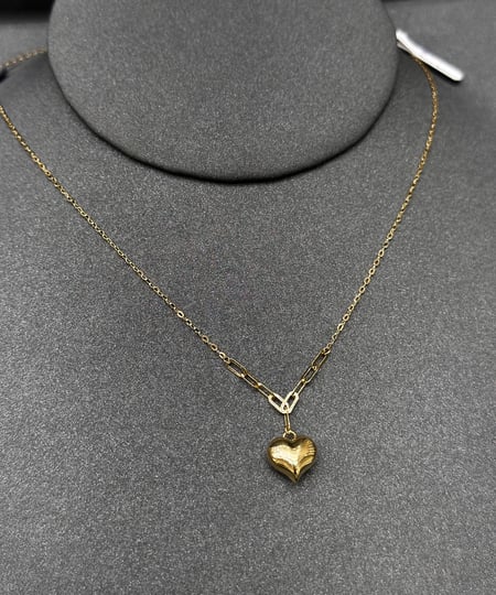 عقد قلب ذهب خالص18k