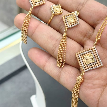 هاف ست لازوردي 21k