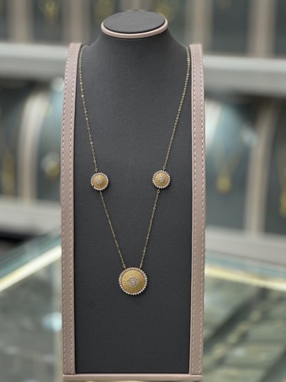 عقد سبحة ناعم 18k