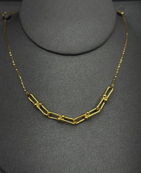 عقد جنزير 18k