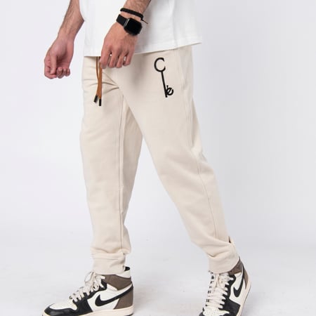 Clé Soft Beige pants (Leather Strings)