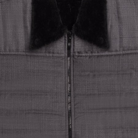 صديري كلاسيك شتوي رمادي غامق