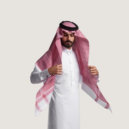 شماغ دسار كلاسيكي أحمر