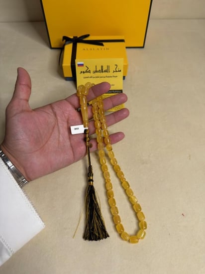 سبحه كهرمان حر سوبر صافي طبيعية قصة صندوقي