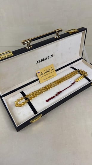 سبحه كهرمان حر حشرات طبيعية