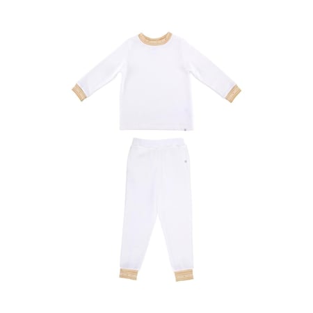 بلوزة اكمام طويلة و بنطلون ابيض