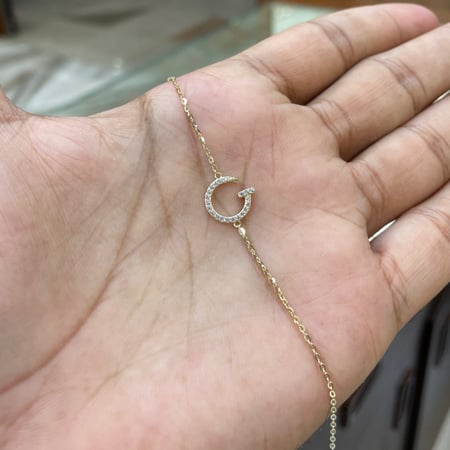 اسواره ذهب عيار 18 وزن 0.90