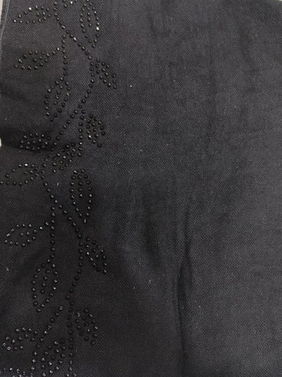 طرحة قطن كبيرة بتطريز كرستال