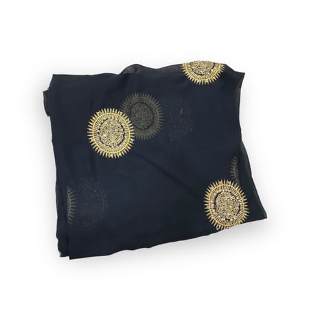 قماش شيفون مطرز بخيط وكرستال