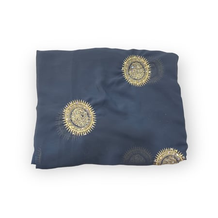 قماش شيفون مطرز بخيط وكرستال