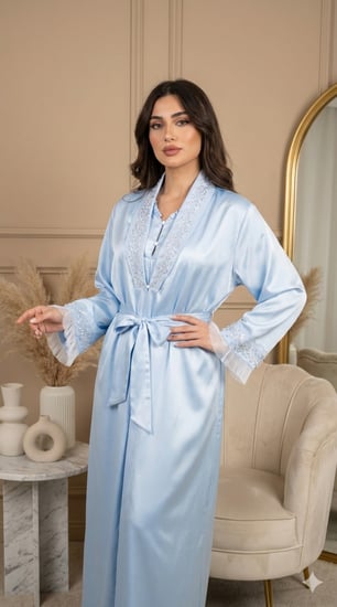 طقم نسائي ستان فاخر