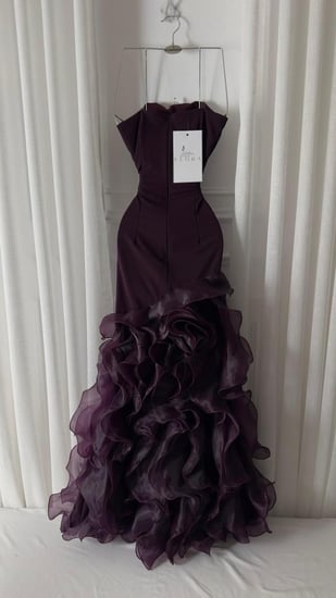 فستان موف  مورد معا اكمام