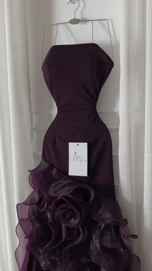 فستان موف  مورد معا اكمام