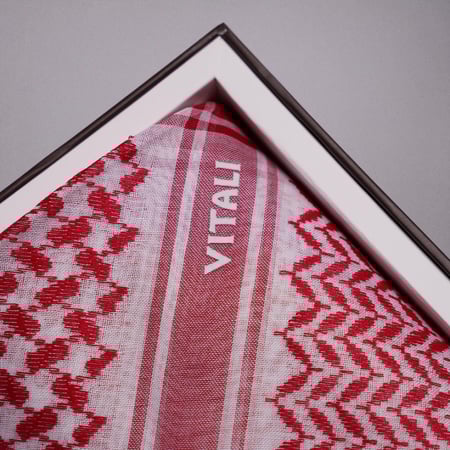 شماغ أحمر فيتالي موديل ٩