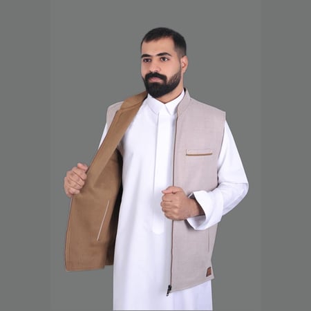 سديري رجالي دبل فيس سحاب