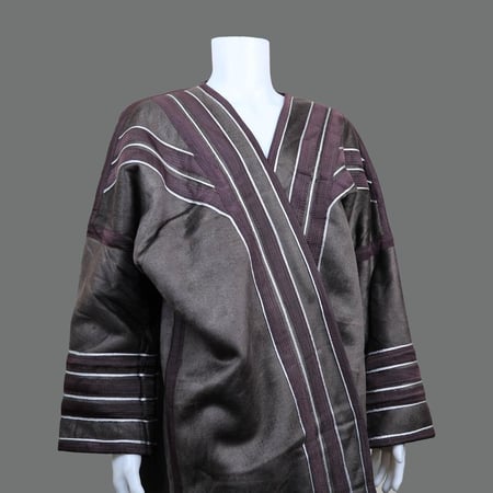 فروة رجالي مخمل لون رمادي