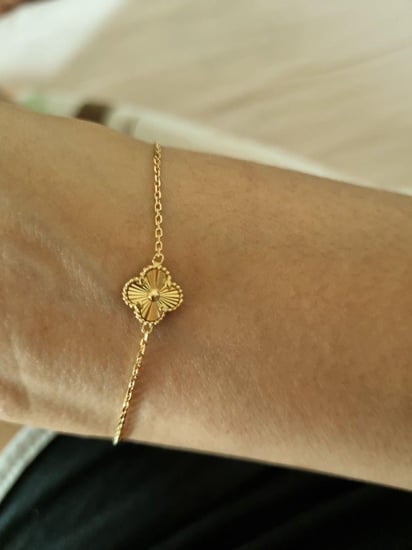 إسوارة Van cleef ذهبي _ كرستالات