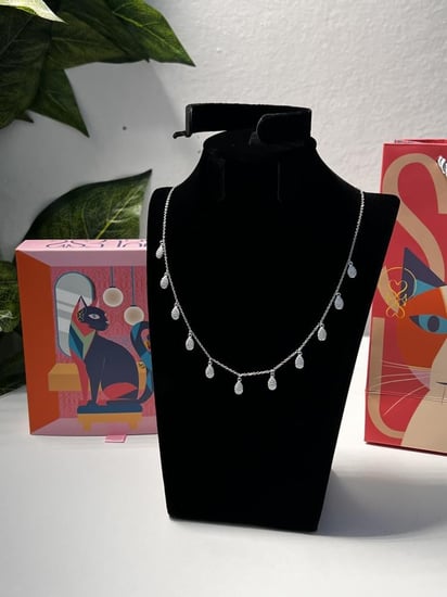 سلسال الدمعه  فضة عيار 925