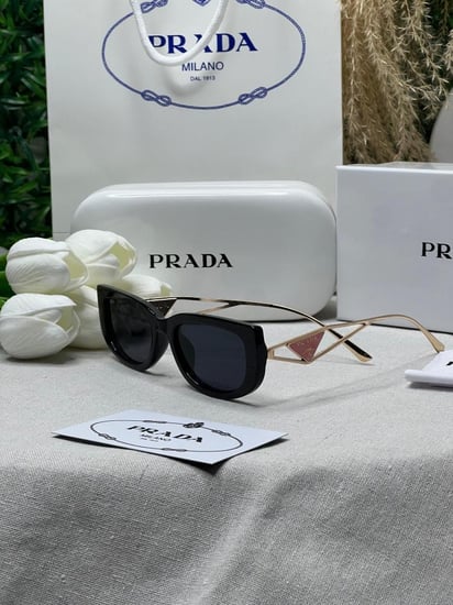 نظارة PRADA  أطار ذهبي -وردي
