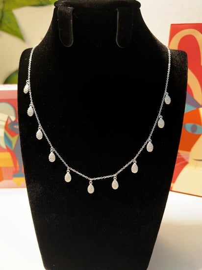 سلسال الدمعه  فضة عيار 925