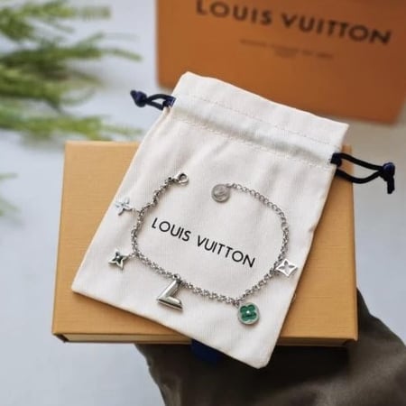 إسوارة LOUIS VUITTON معدن فضي-اخضر