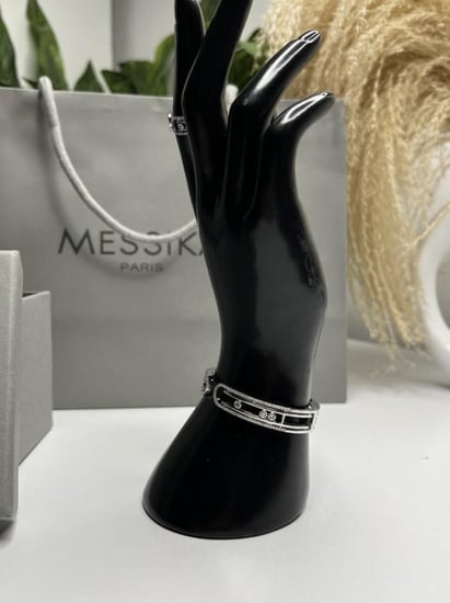 اسوارة مع خاتم MESSIKA معدن فضي