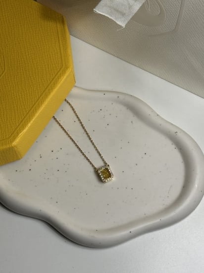 سلسال SWAROVSKI  أصفر