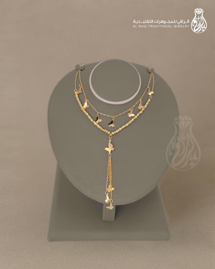 عقد بديل الذهب نثر الفراشة