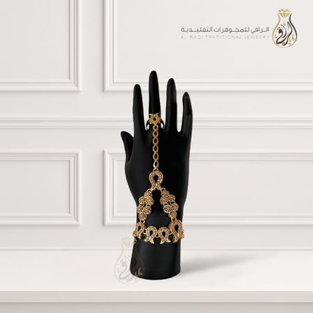 كف بديل ذهب بتصميم زخارف هندسية