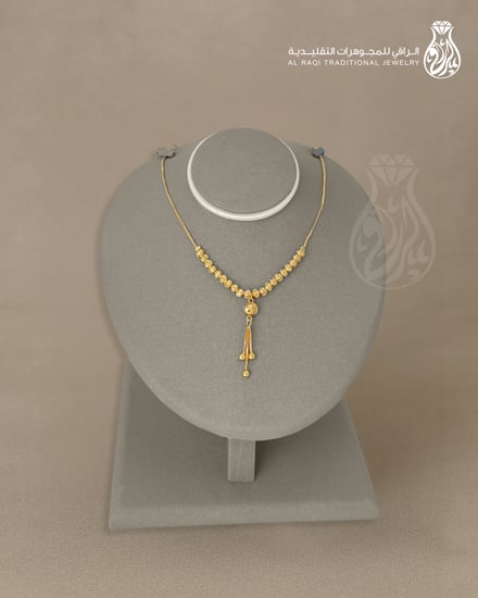 عقد بديل الذهب بريق متدلٍ
