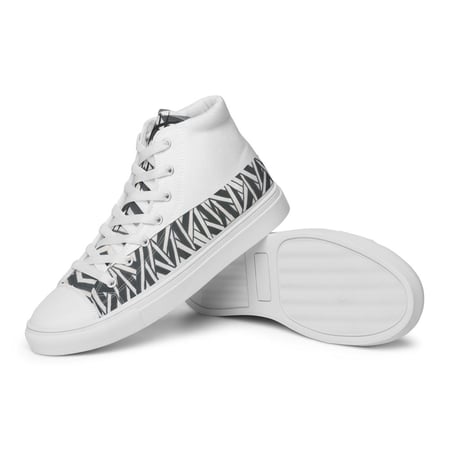 Hight top canvas shoes