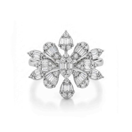 طقم ذهب ابيض والماس عيار18