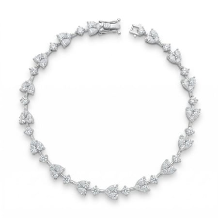 اسوارة الماس ذهب ابيض عيار 18