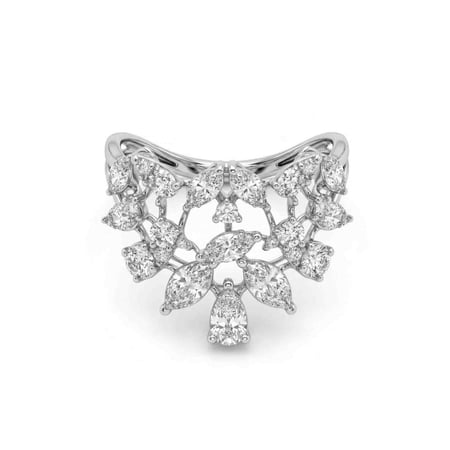 طقم ذهب ابيض والماس عيار18