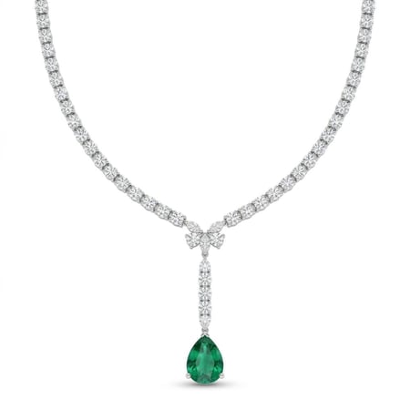 نص طقم ذهب ابيض والماس عيار18