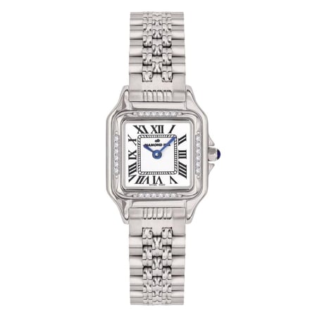 ساعة الماس نسائية ماركة دايموند هيل فضي