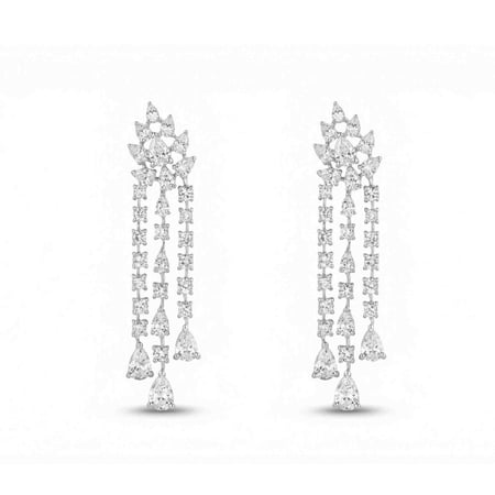 طقم ذهب ابيض والماس عيار18