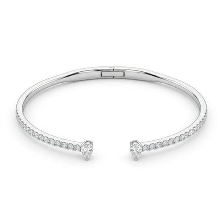 اسوارة الماس ذهب ابيض عيار 18