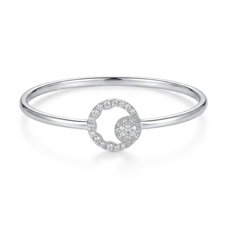 اساور ذهب ابيض والماس